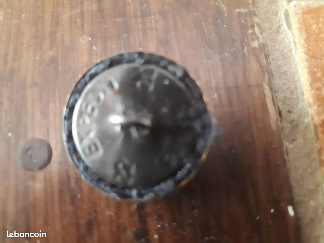 10 boutons tissu et métal doré vintage (image 2)