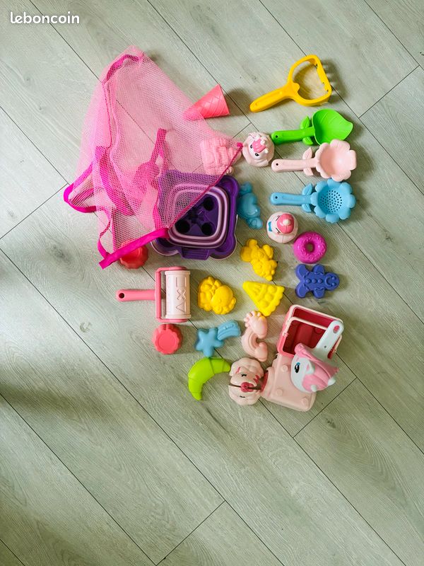 Lot de jouets de plage bébé sable – avec sac de rangement Jeux