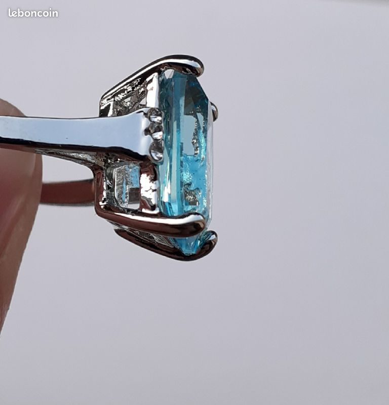 Bague Aigue Marine neuve dans son écrin (image 4)