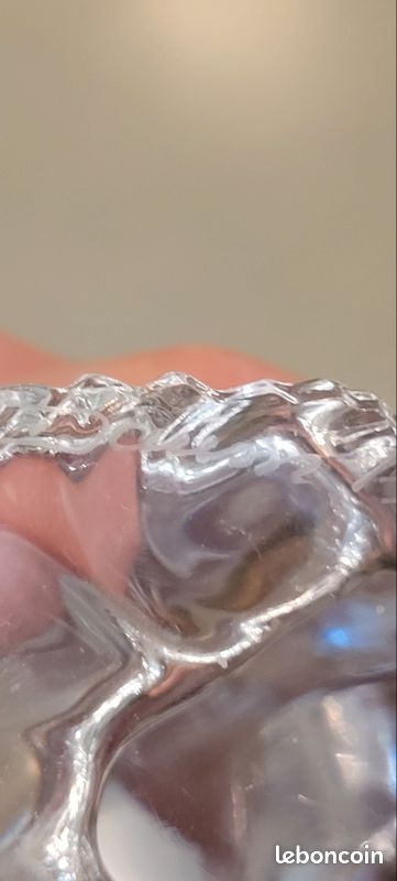 Statuette animalière cristal Daum France signée (image 10)