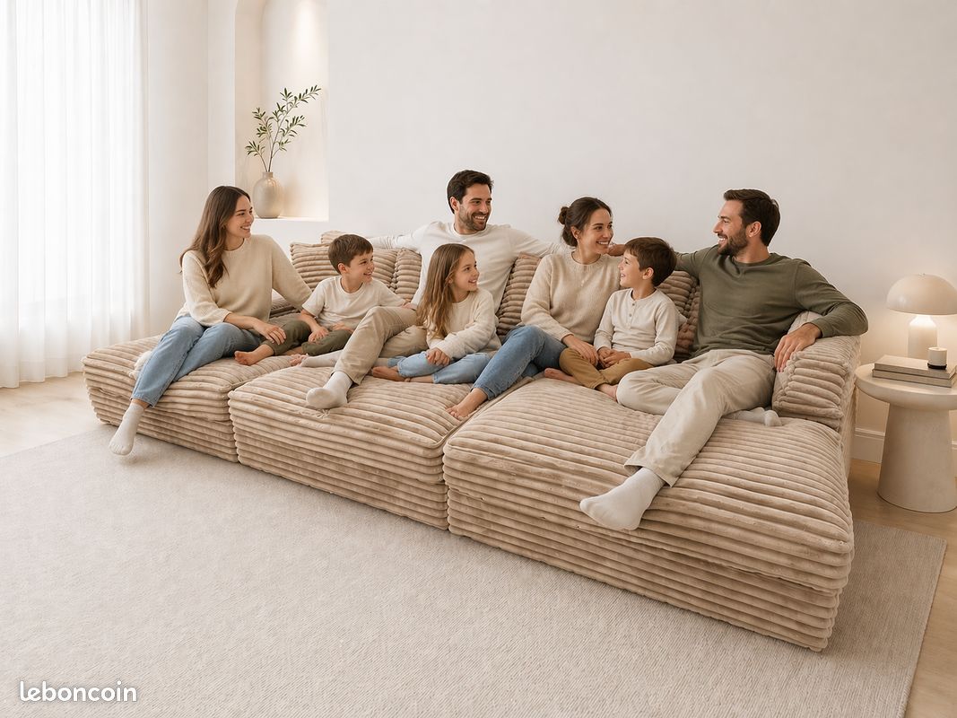Canapé VEDÈNE BIG XXL BIS 🛋️ Confort Premium • Convertible par sa large assise - NIMES (image 3)