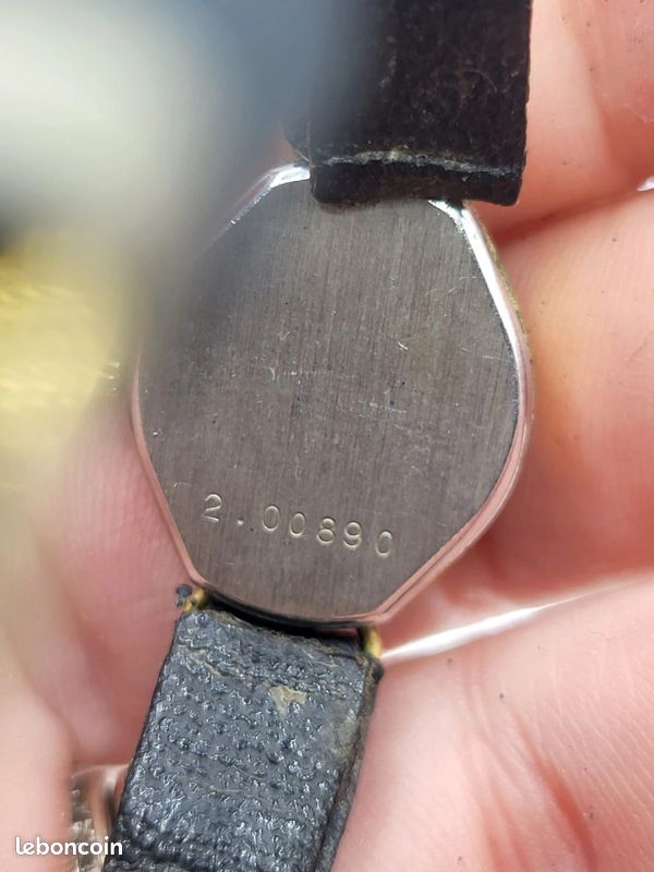 XB – Montre Vintage Herma Femme Plaqué Or Bracelet Cuir Fonctionnelle (image 8)