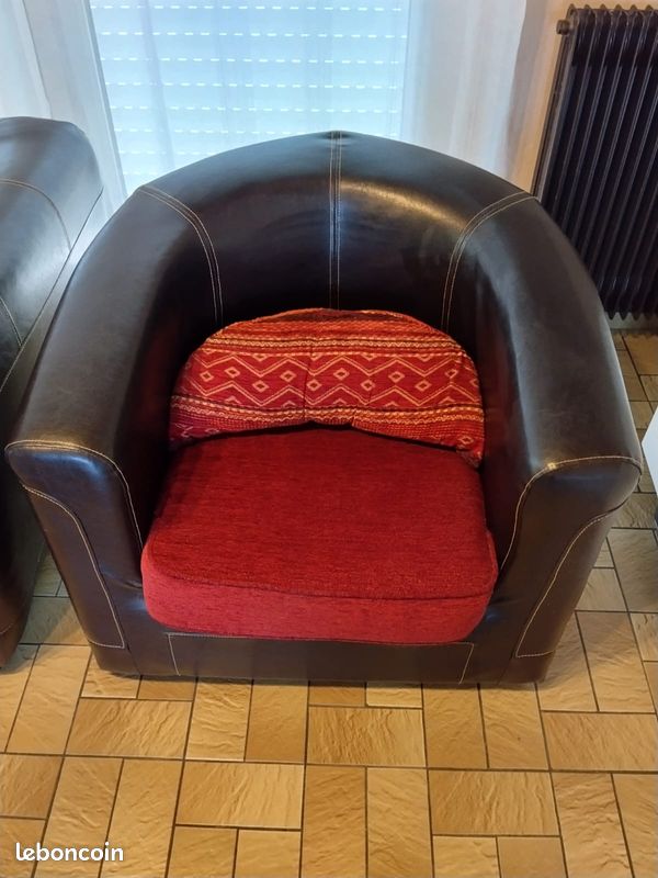 Canapé 3 places + Fauteuil (image 3)