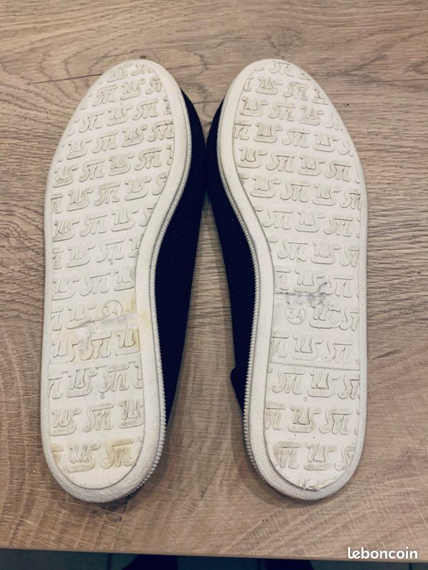 Chaussons de gymnastique de sport pour intérieur, pointure 34 (image 3)