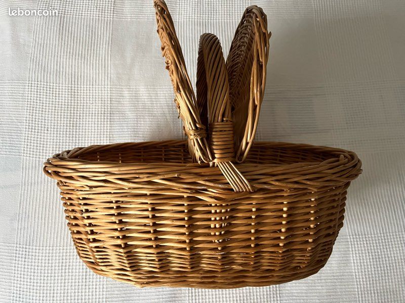 Grand panier osier (image 3)