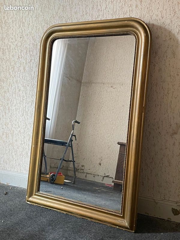 CADRE / MIROIR En Bois Noirci Fin Du 17 Ou Debut Du 18 Eme Siecle Inv X