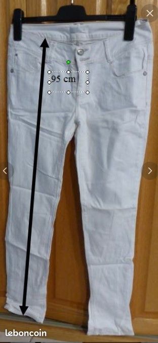 Vends Jean blanc femme T40 Promod (image 1)
