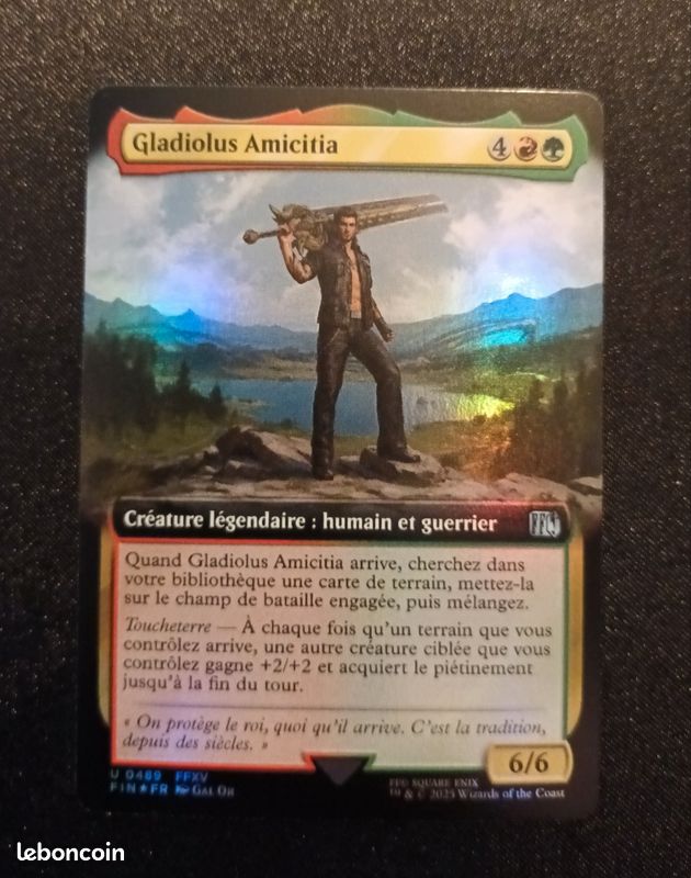 Mtg srie Final fantasy : Gladiolus amicitia , U489 FA foil - Jeux & Jouets