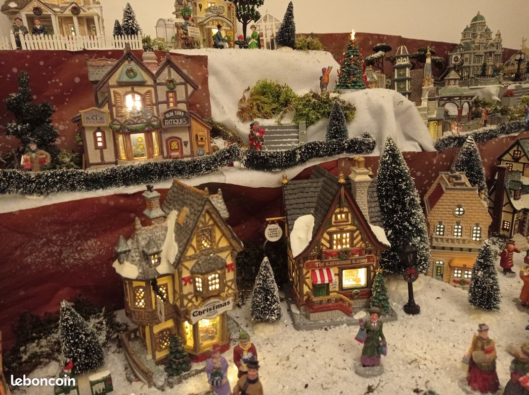 Maison De Noël En Céramique Blanche Lumineuse - Décoration Féerique Pour Intérieur Et Extérieur