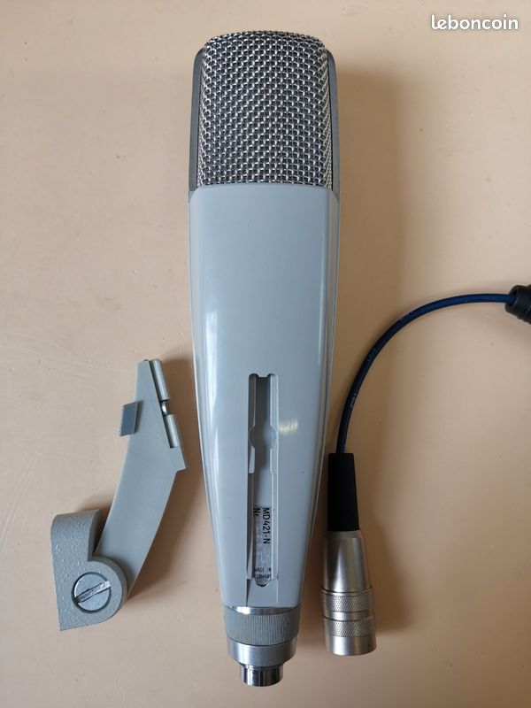 Micro vintage sennheiser md421n TBE état (image 4)