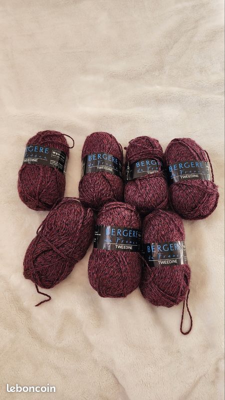 LOT DE 9 pelotes de laine bergère de France DOUSSINE EUR 13,50 - FR