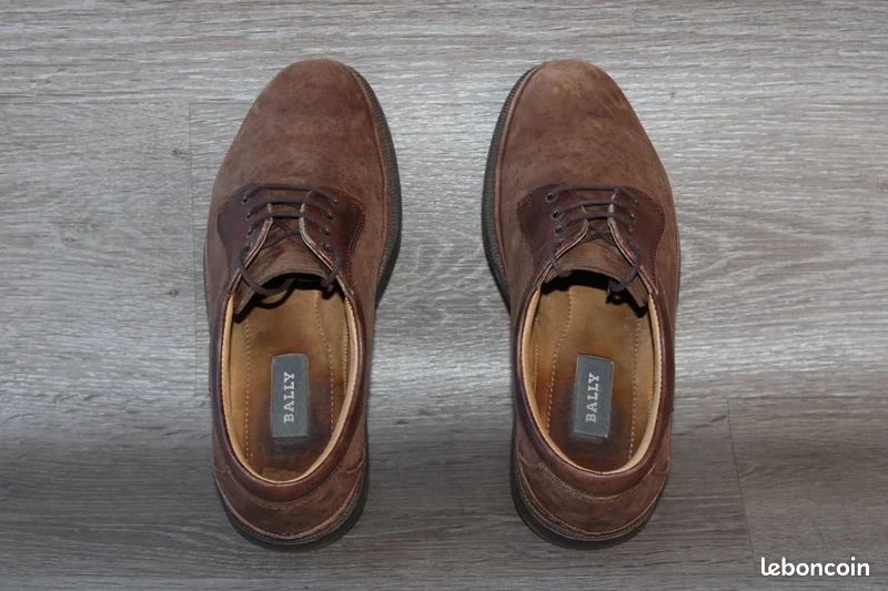 Chaussures Bally Hermit Vintage En Cuir Marron, Taille 39,5 - Occasion, Style Décontracté