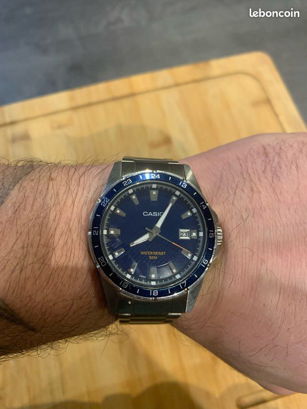 Stainless Steel Mtp 1290 Casio Montre Casio Mtp 1290 Bracelet