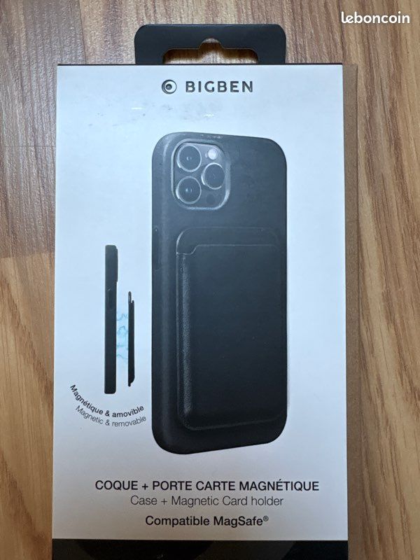 Coque + porte carte magnétique pour iPhone 14 Pro max (image 1)