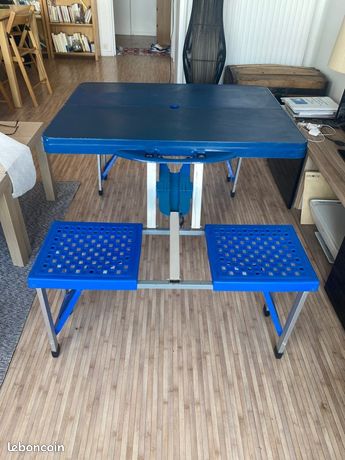 Table De Camping Pliante Relaxdays - 71 Cm, Plastique Blanc, Table De Pique-nique Et Jardin