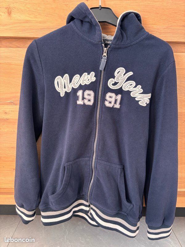 Sweat à Capuche Garçon Dare2b - 13 Ans (158 Cm) - Bleu/Gris - Polaire Polyester - Occasion Parfait