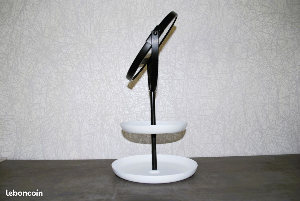 MIROIR de maquillage inclinable + 2 plateaux (image 1)
