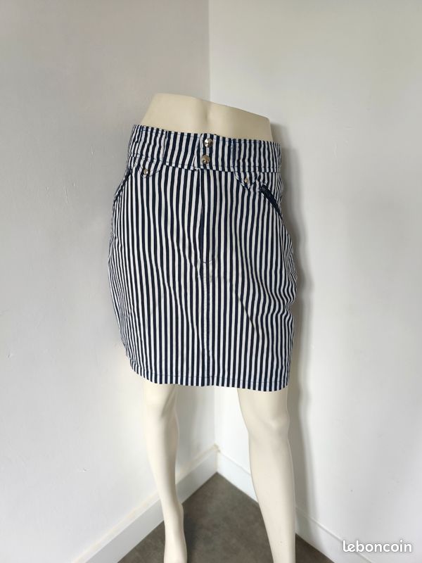 Jupe short : Achat occasion | Shorts taille haute (femme) Pimkie Crème Neuf, avec étiquette