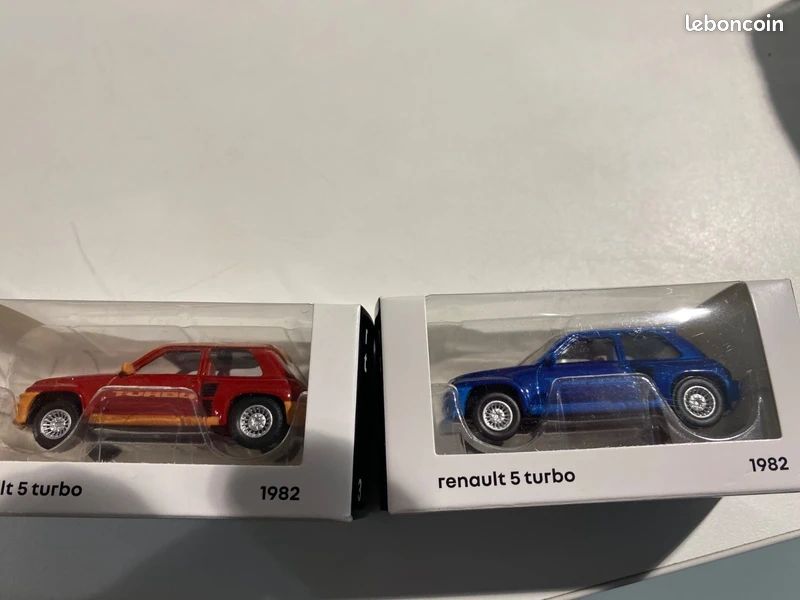 Miniature Renault 5 Turbo 1982 Bleue - Hachette 1/43 - Collection - Zamac