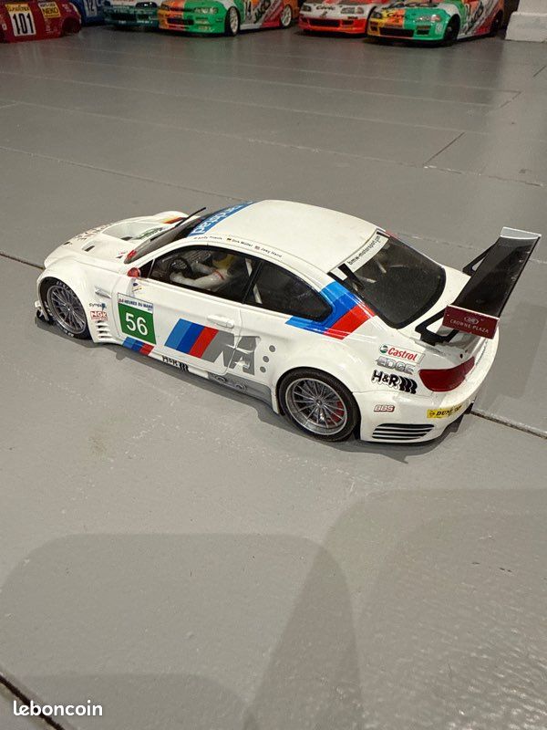 Slot car Scaleauto BMW M3 GTR GT2, N° 56, Le Mans 2011. Échelle 1/24 (image 11)