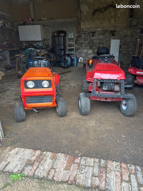 Lot de 2 tracteurs tondeuse (image 1)