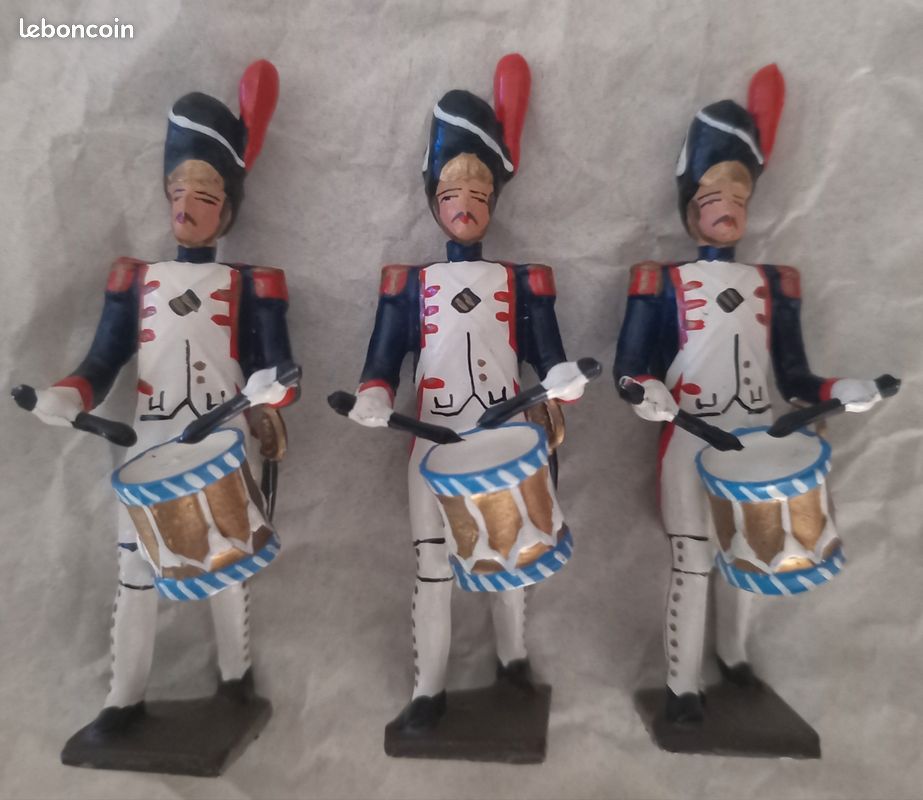 Lot Soldats De Plomb : Napoléon Et Petit Groupe 1ère Guerre Mondiale (infanterie Française)