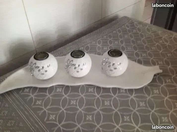 Deco blanche pour bougies (image 1)