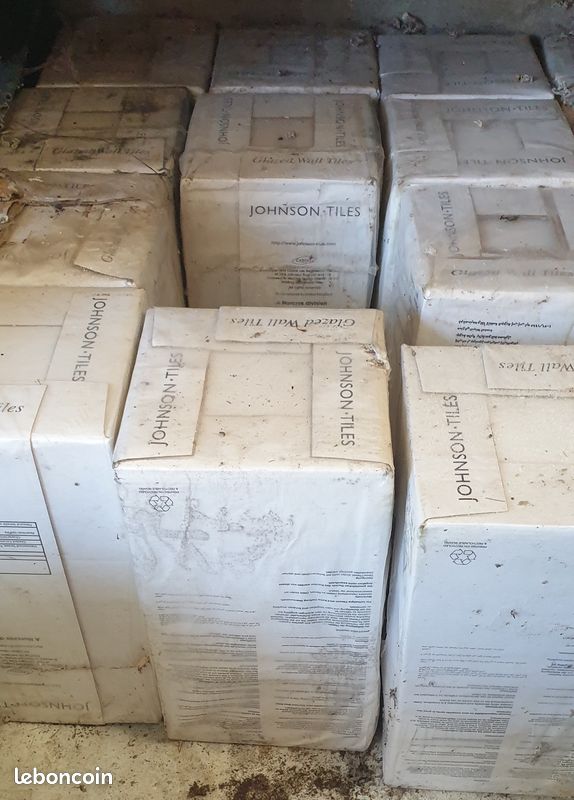 12m2 Carrelage Johnson tiles PRG1 gloss white 15x15 emballé (image 3)