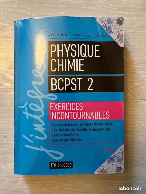 Livre de Physique Chimie prépa BCPST2 (image 1)