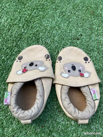 Chaussons Enfant Chausson Cuir Bibalou Bibalou La Tete Dans Les