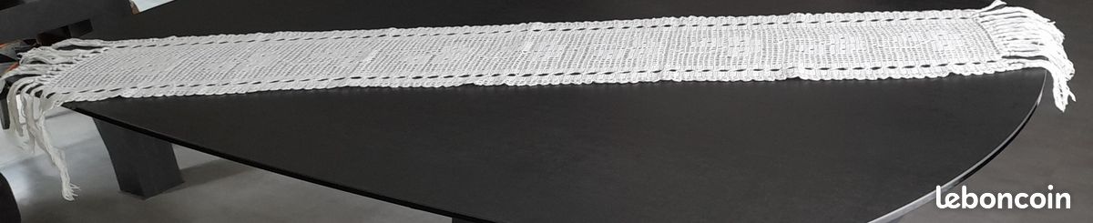 Chemin de table Vintage en coton fait main (image 7)