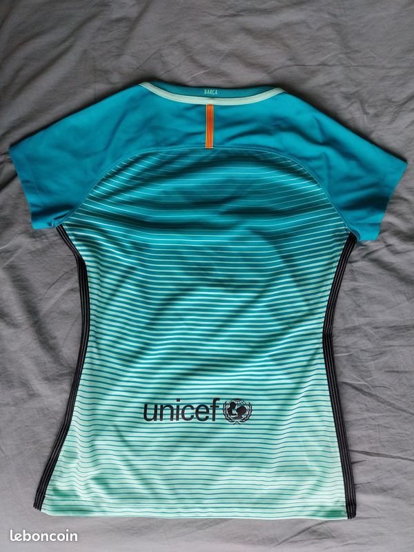 Fc Barcelone Maillot De Foot Bleu Turquoise Tenue Third Nike FC