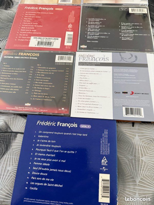 CD Frédéric François en très bon état. 5 euros pièce (image 3)