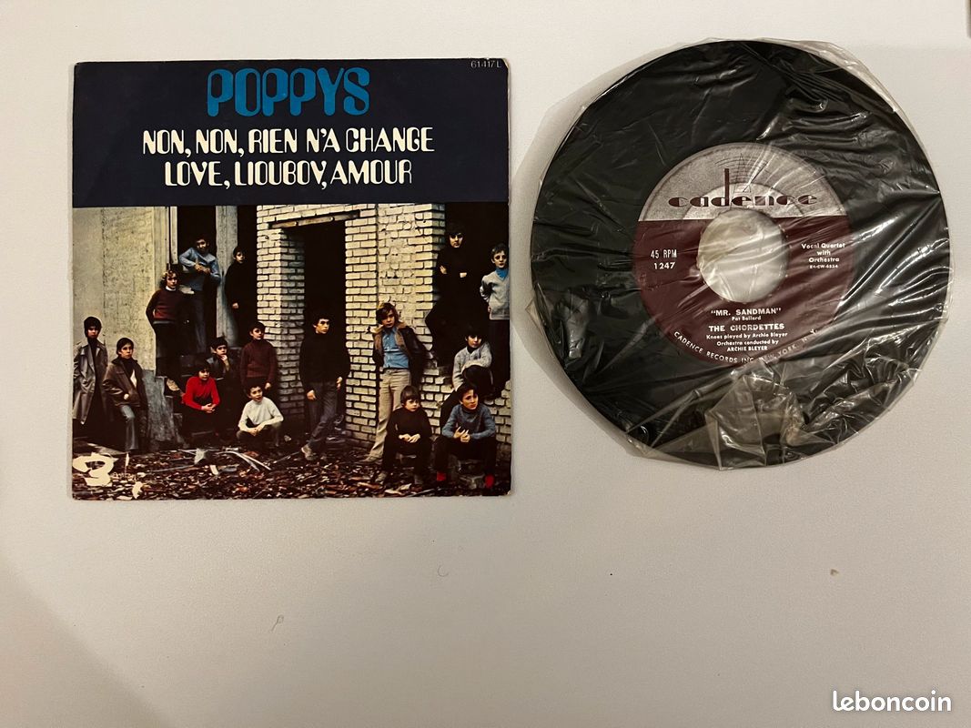 Disque vinyle 45 tours poppys (image 3)