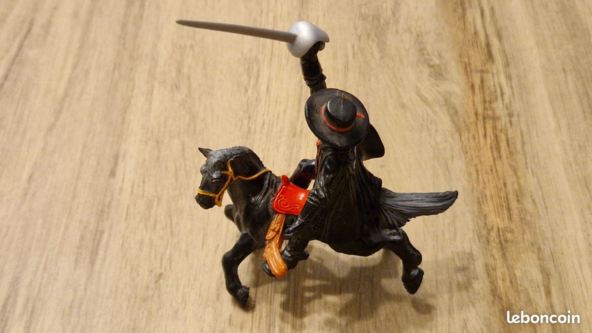Zorro - Figurine PVC Bully - Zorro & Tornado