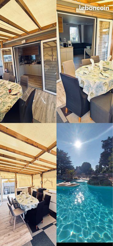 Mobil-home 40m² – 7/9 couchages – Face au Golfe du Morbihan – À 3 km de Vannes (image 1)