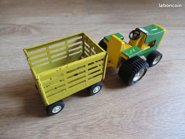 Jouet Ancien Ingap – Camion + Remorque En Tôle – D'occasion, Pièce De Collection