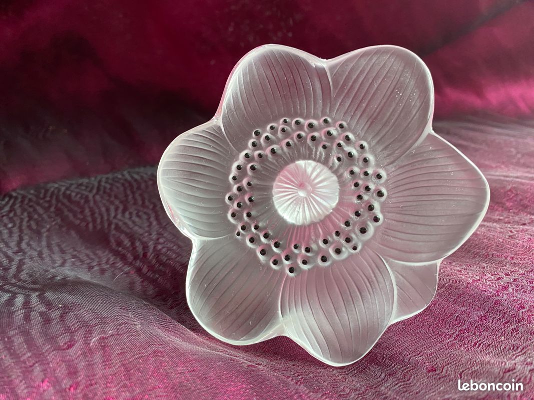 Fleur d' Anémone en cristal, signée René LALIQUE (image 4)