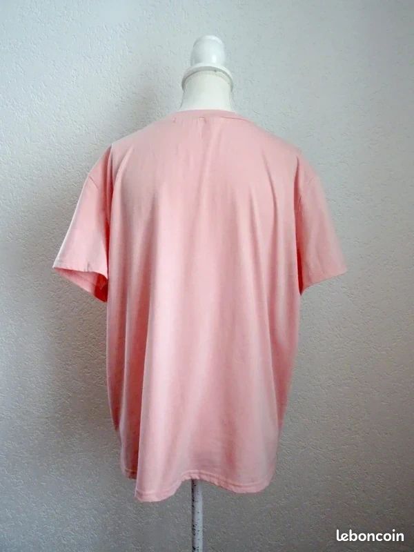 T-shirt en coton rose pastel Mafiacore Gangstacore Y2K - M à XL (image 4)