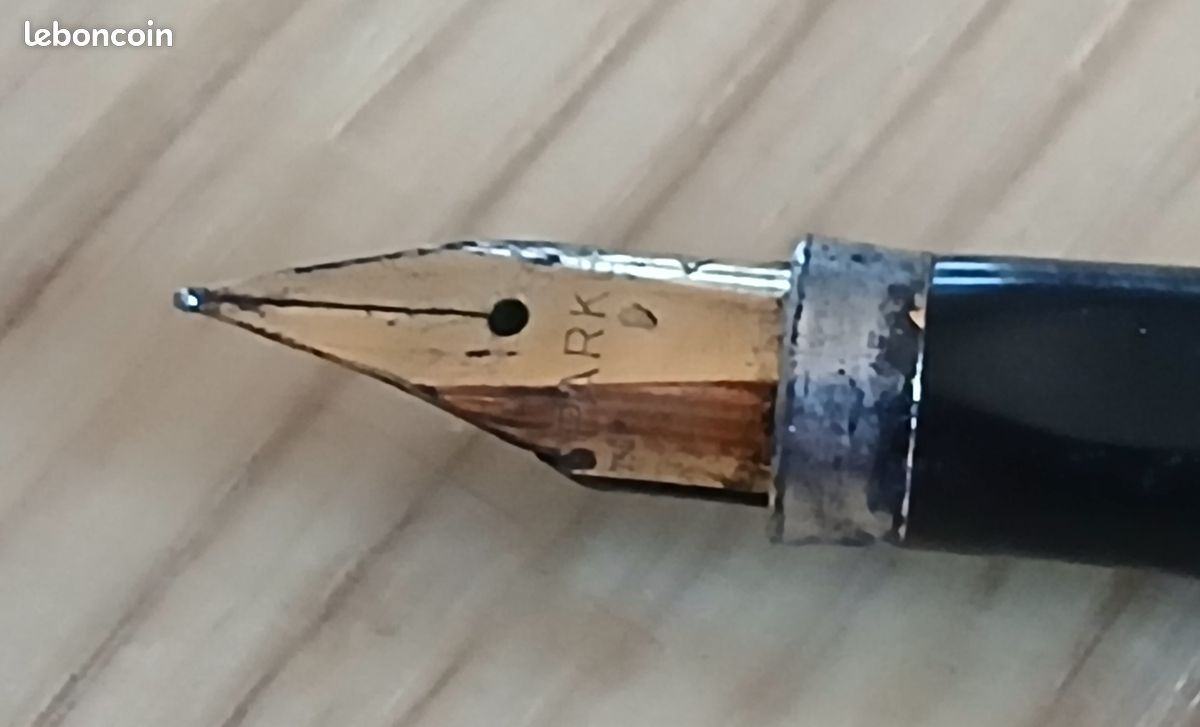 Stylo Parker 75 Plaque Or 14KGF (gold Filled) - Plume Or 14K - État Excellent (Occasion)