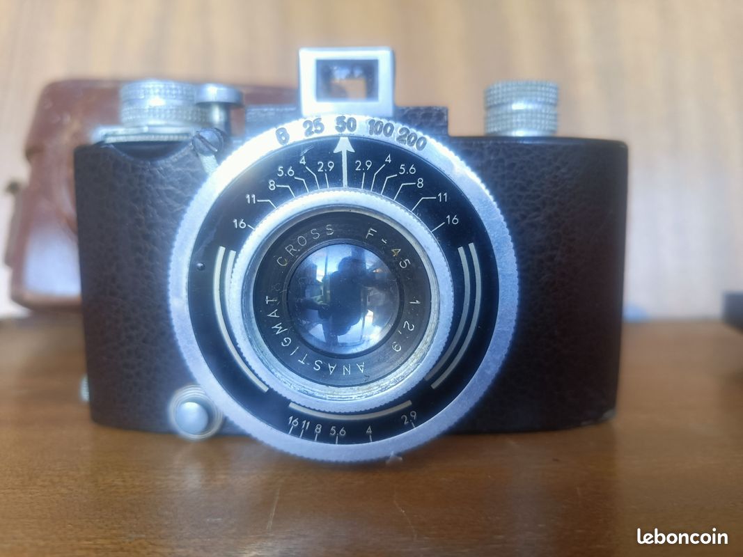 Appareil photo vintage français Reyna Cross III - Années 1940 - Collection