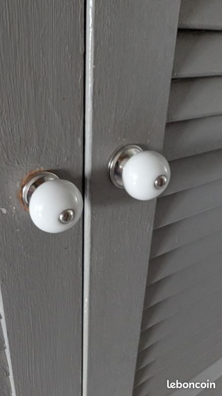 Poignées bouton céramiques - lot de 5 (image 1)