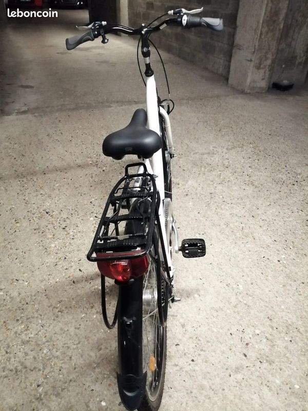 Vélo ville blanc femme 26" col de cygne marque DURET - GELIANO (image 15)