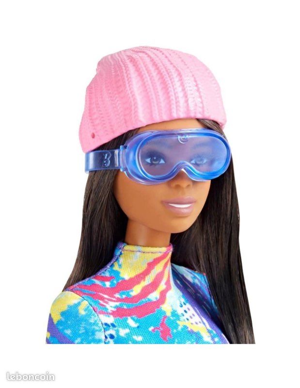 Poupée Barbie métisse et Sa Luge au ski neuf (image 9)