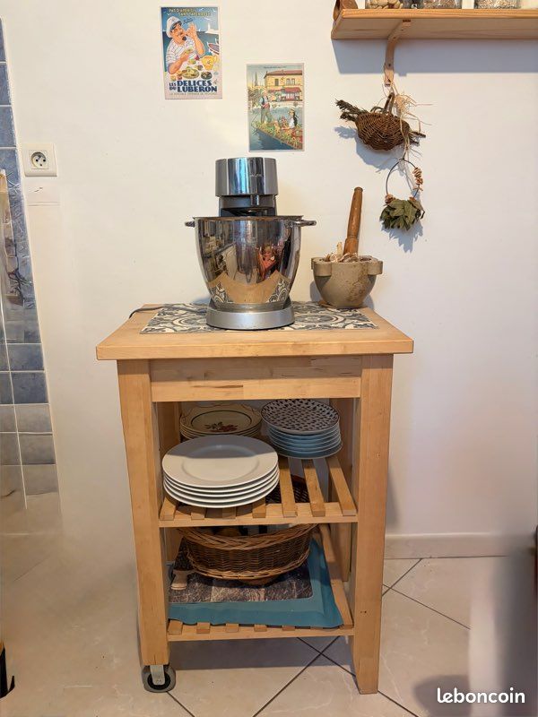 Desserte de cuisine en bouleau (image 1)
