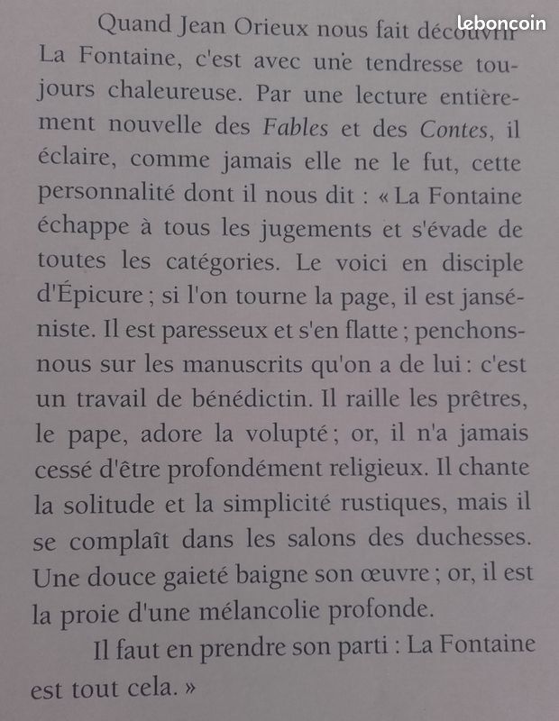 La fontaine ou la vie est un conte Jean Orieux biographie (image 3)