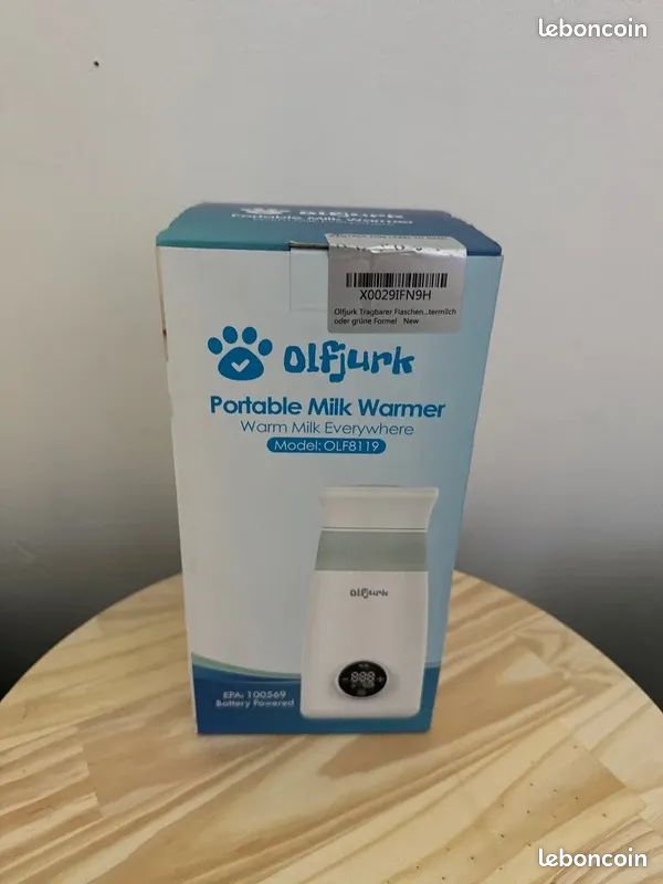 Chauffe-biberon portable Olfjurk, modèle OLF8119, idéal pour chauffer le lait de bébé à la maison ou en déplacement (image 1)