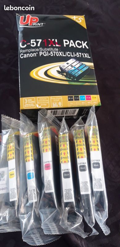Cartouche D'encre Canon 571 XL – Original, Neuve Sous Blister, Haute Capacité