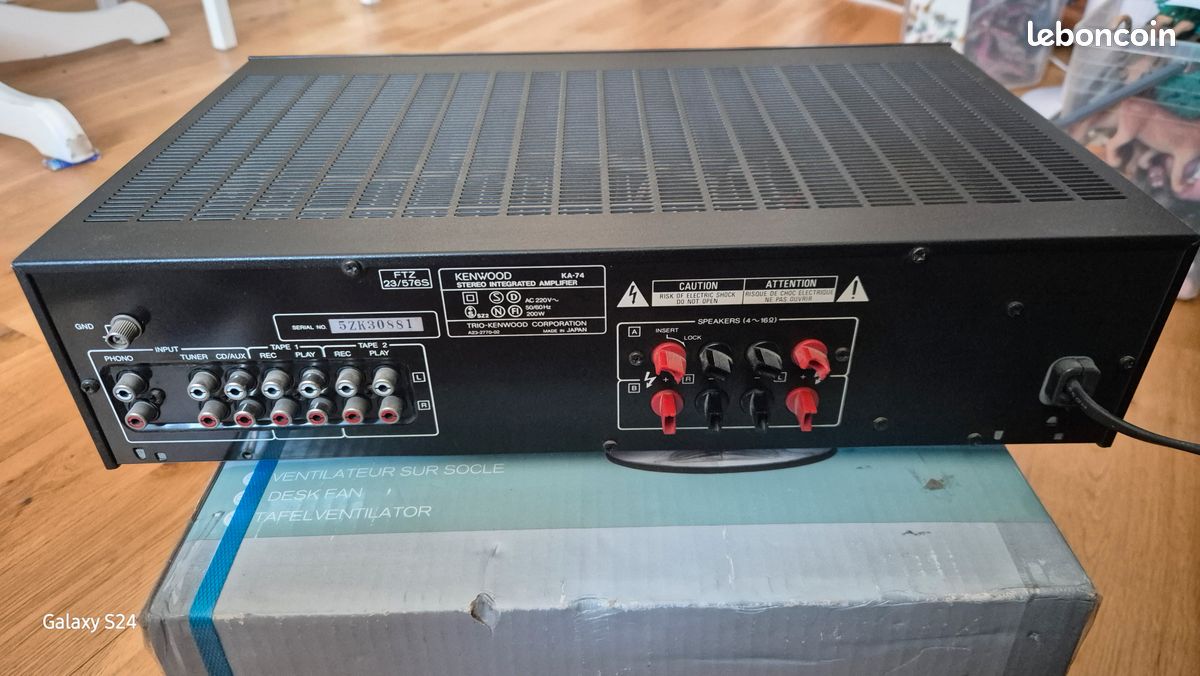 Ampli Stéréo Intégré Kenwood KA-74 Vintage 75W (occasion) - Argenté
