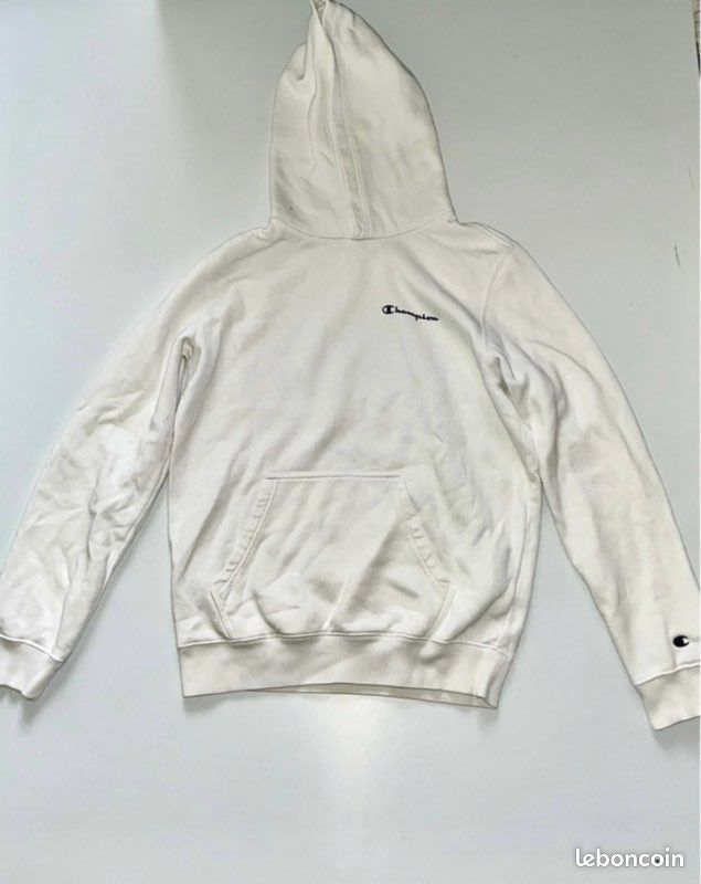 Pull blanc champion (image 3)